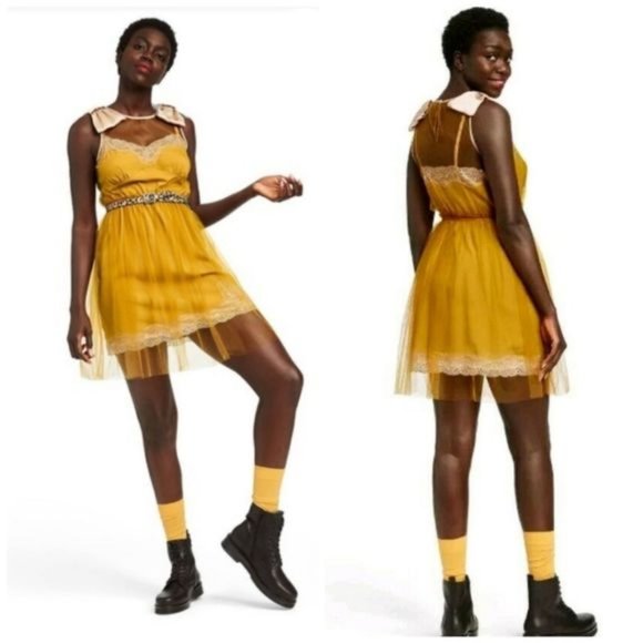 Rodarte for Target Dresses & Skirts - Rodarte For Target Mustard Yellow Tulle Slip Dress